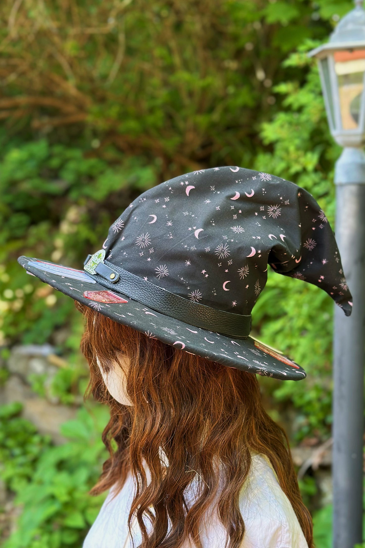 "Pink Potion Maker" - OOAK Magician Halo Hat