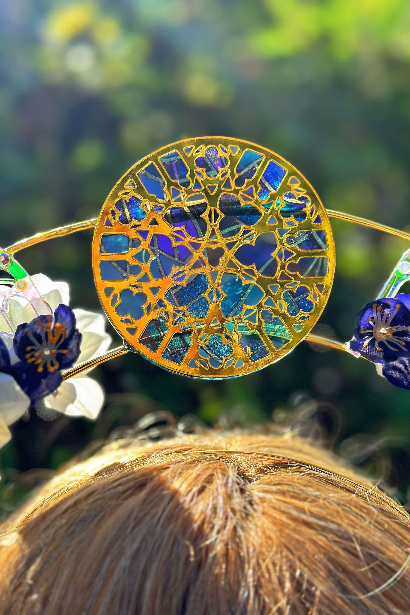 Queen of the Fae - OOAK Stained Halo Crown