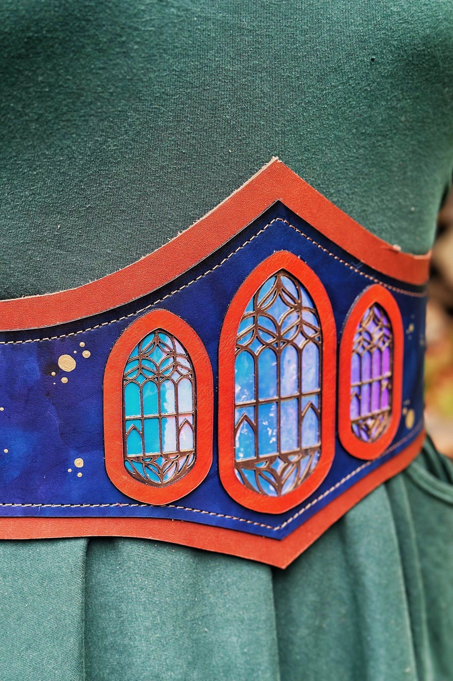 "Celestial Explorer" - OOAK Corset Belt - Size EXTRA - SMALL