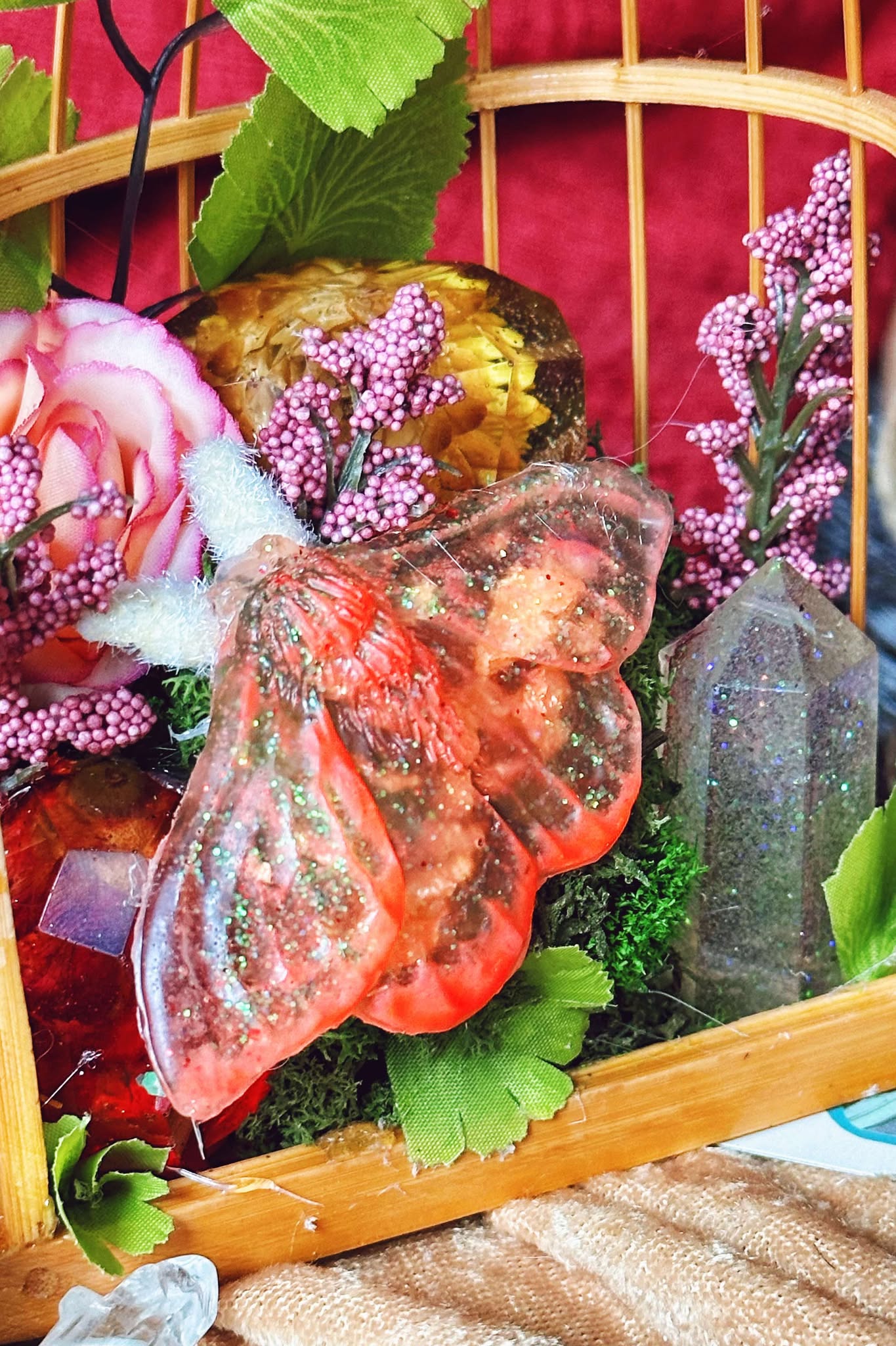 "Ember Moth Enclosure" Desk Decor