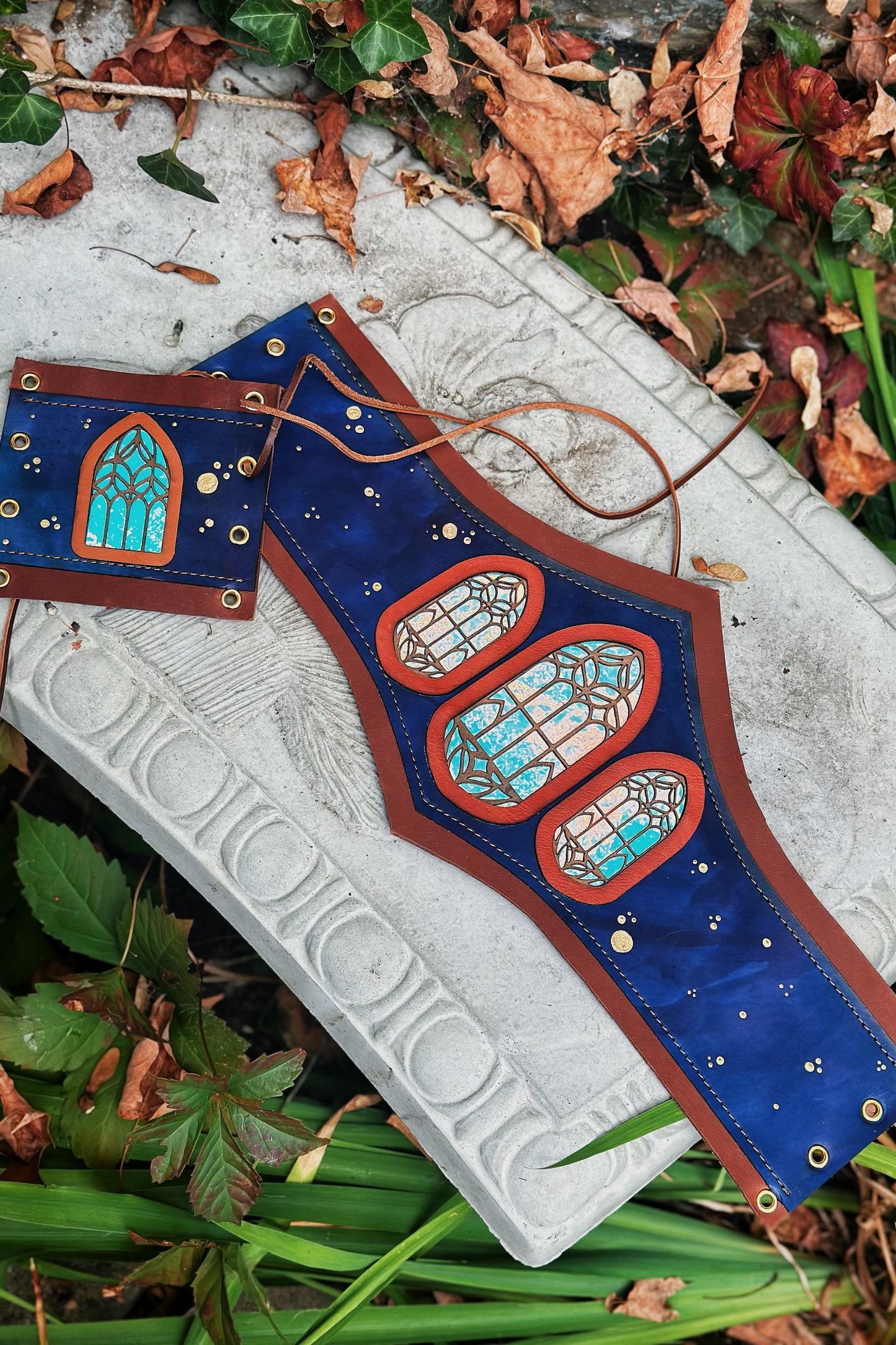 "Celestial Explorer" - OOAK Corset Belt - Size EXTRA - SMALL
