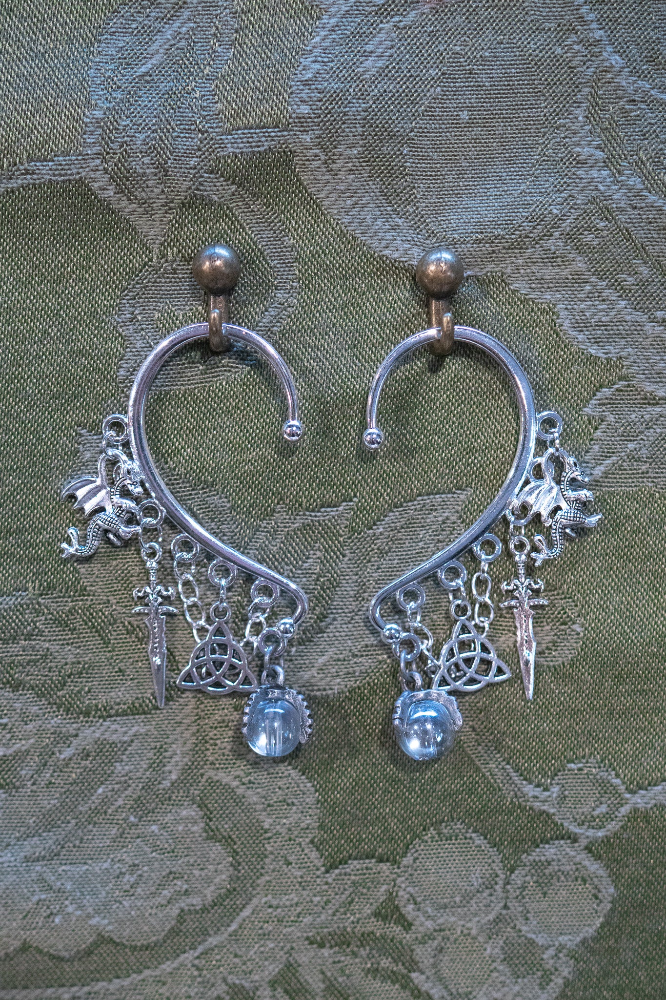 "Dragon Prophecy" - OOAK Earcuff Pair