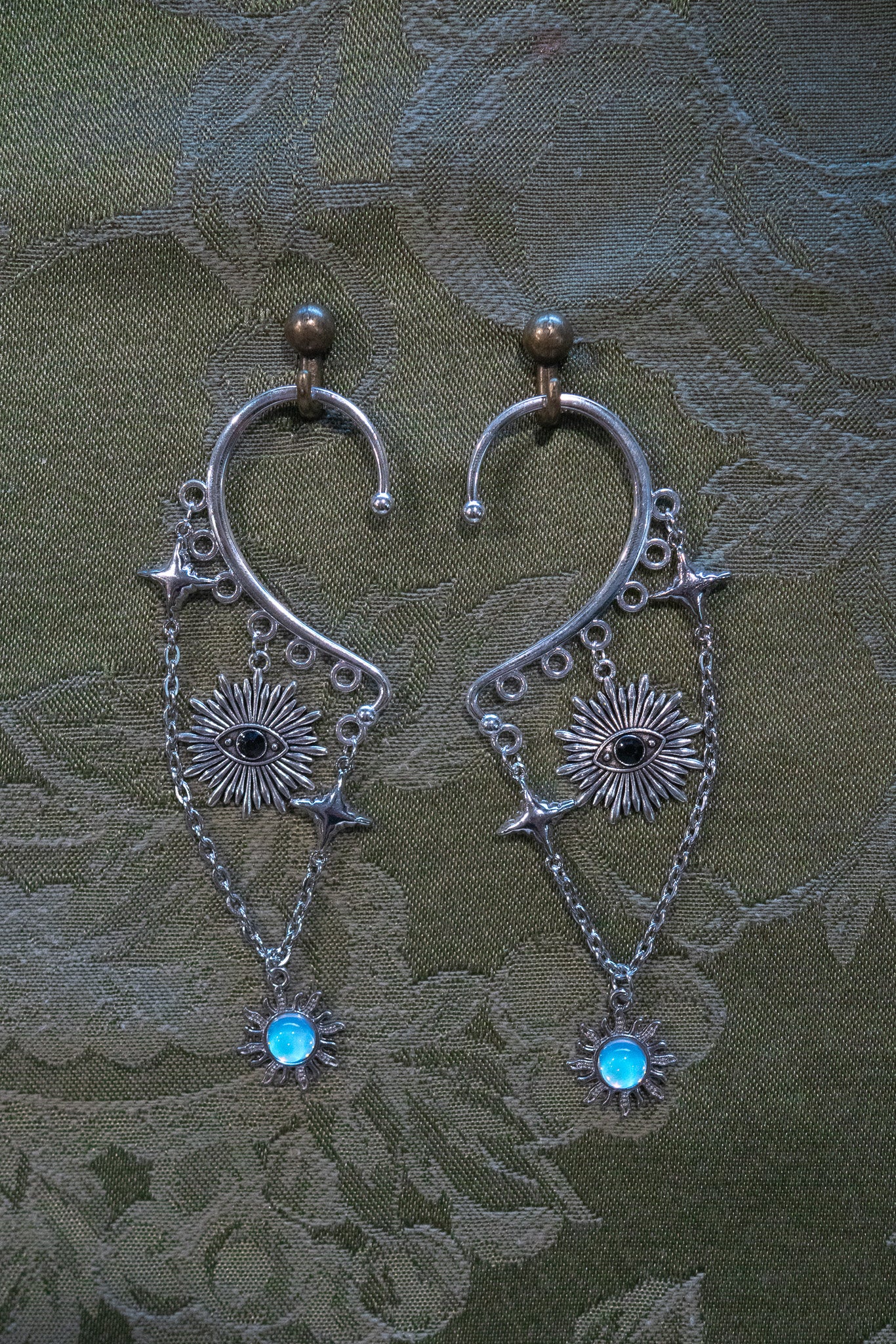 "The Seer's Tears" - OOAK Earcuff Pair