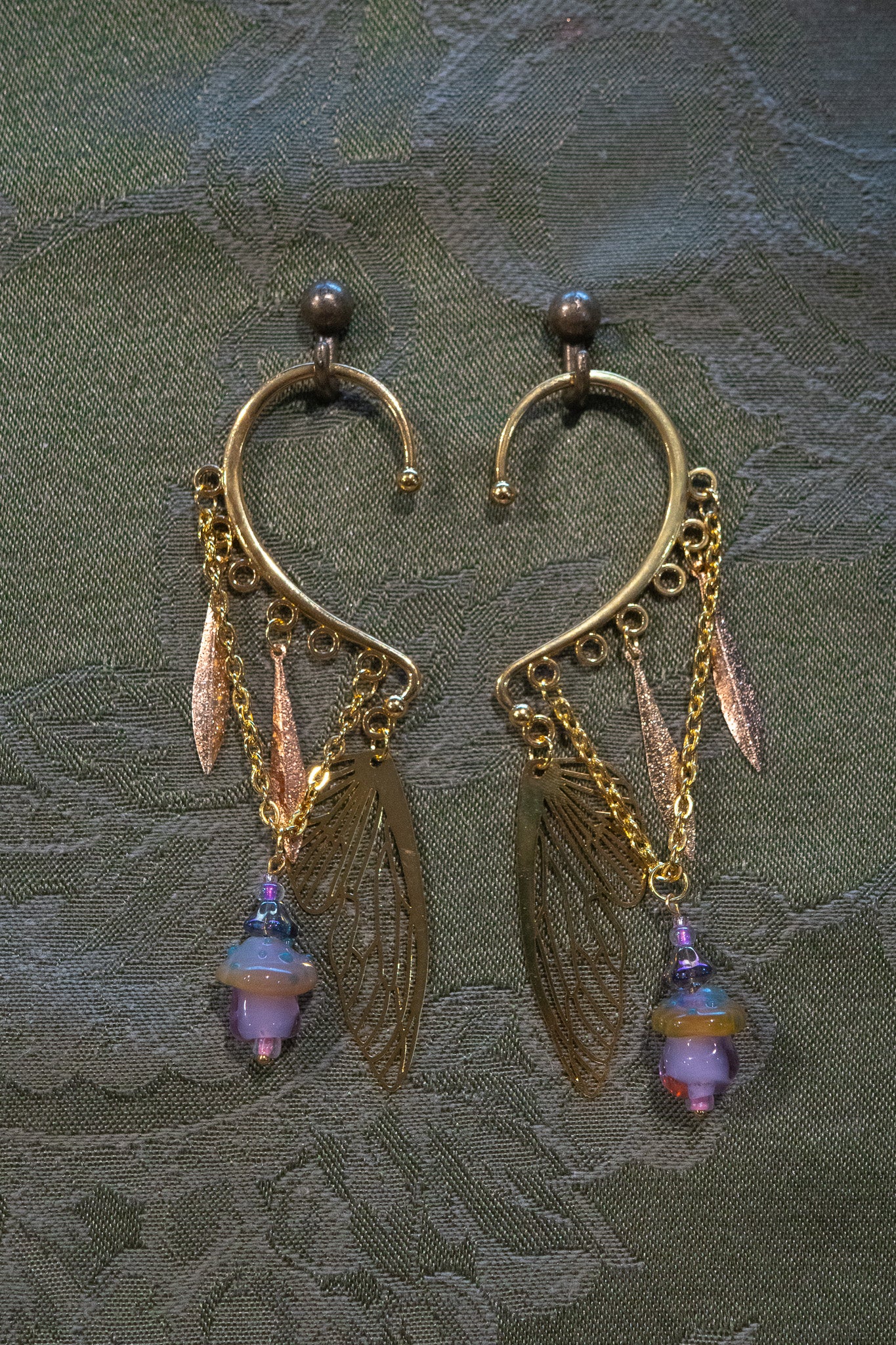 "Lavender Pixie" - OOAK Earcuff Pair