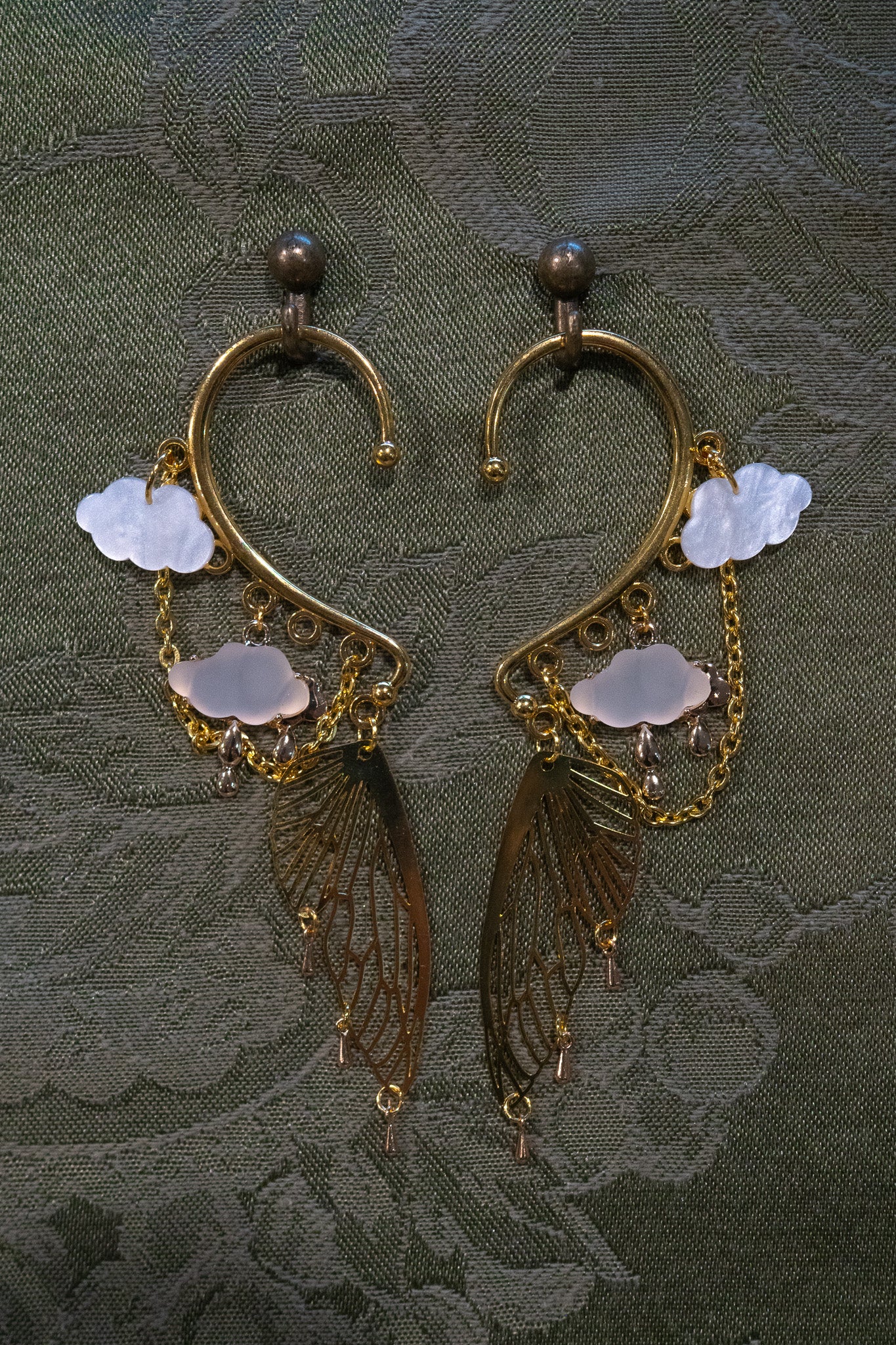 "Into the Clouds" - OOAK Earcuff Pair