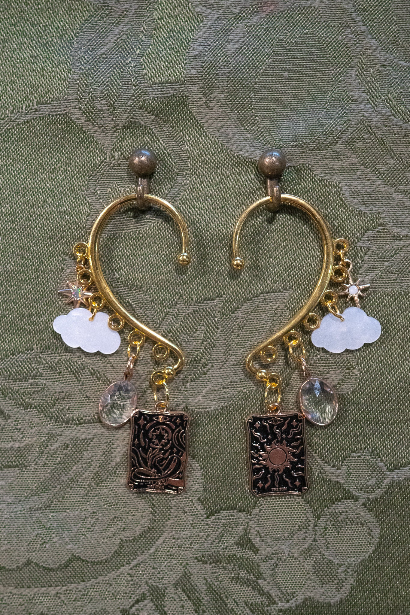 "Kiss of the Sun" - OOAK Earcuff Pair
