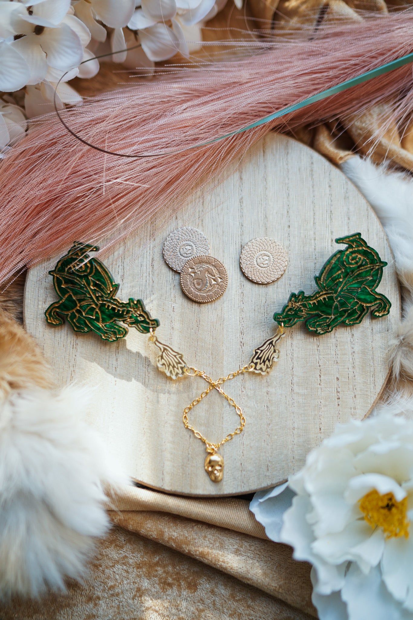The Rising Drake Collar Pins