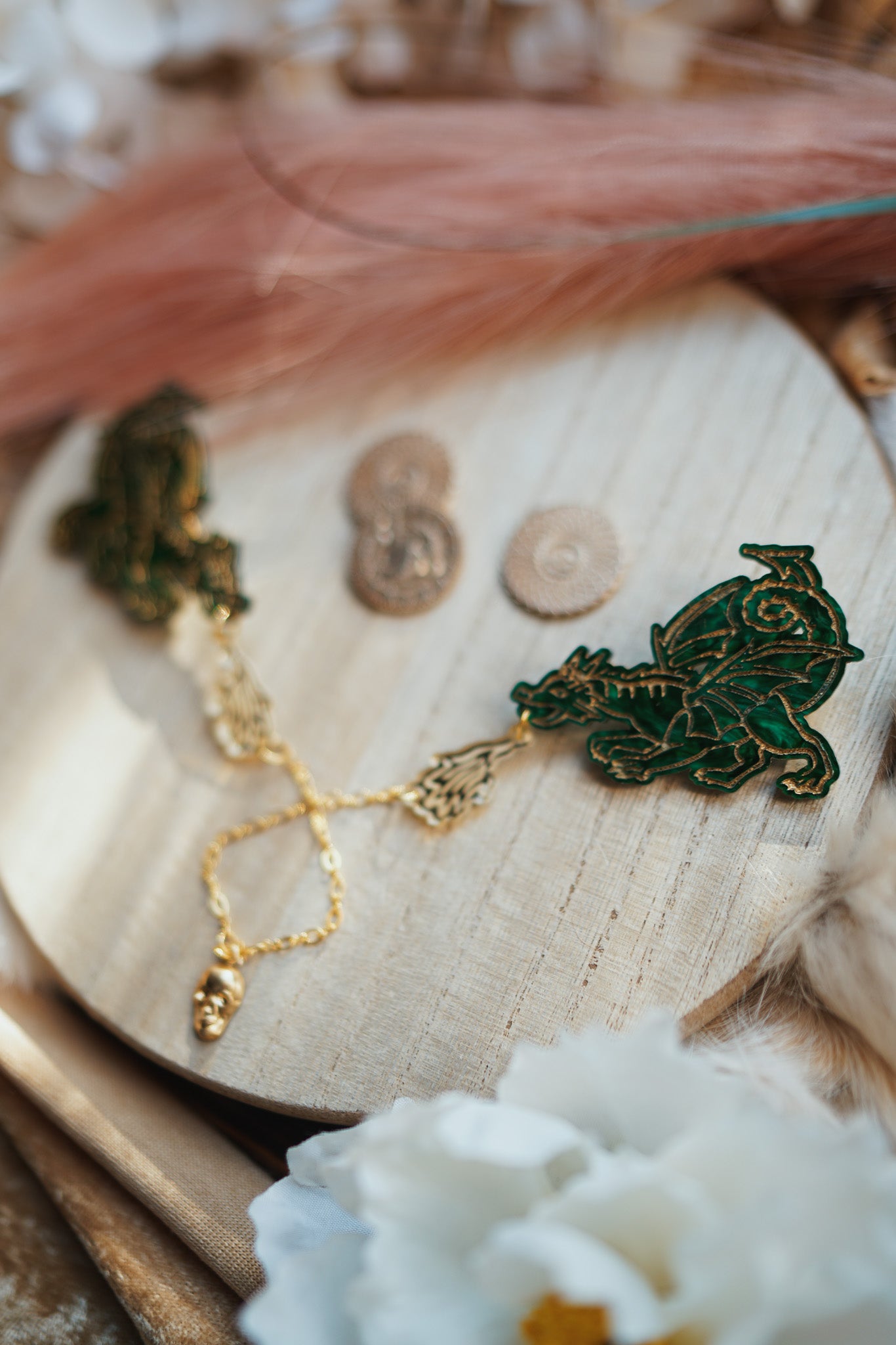 The Rising Drake Collar Pins
