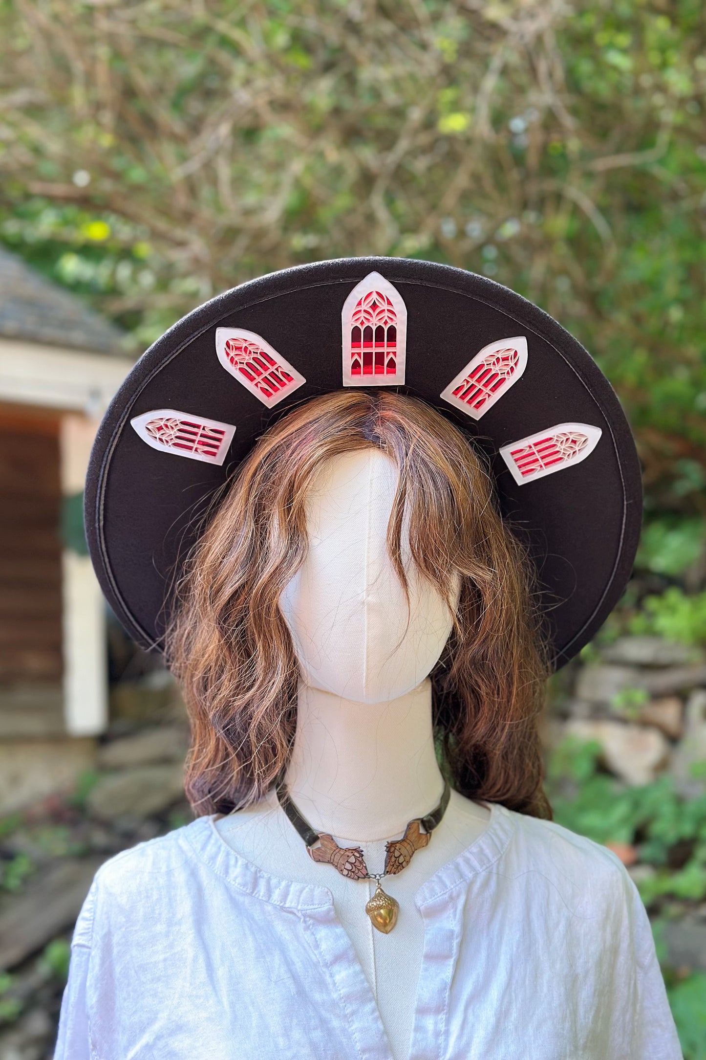 "Vampiric Touch" - OOAK Halo Hat