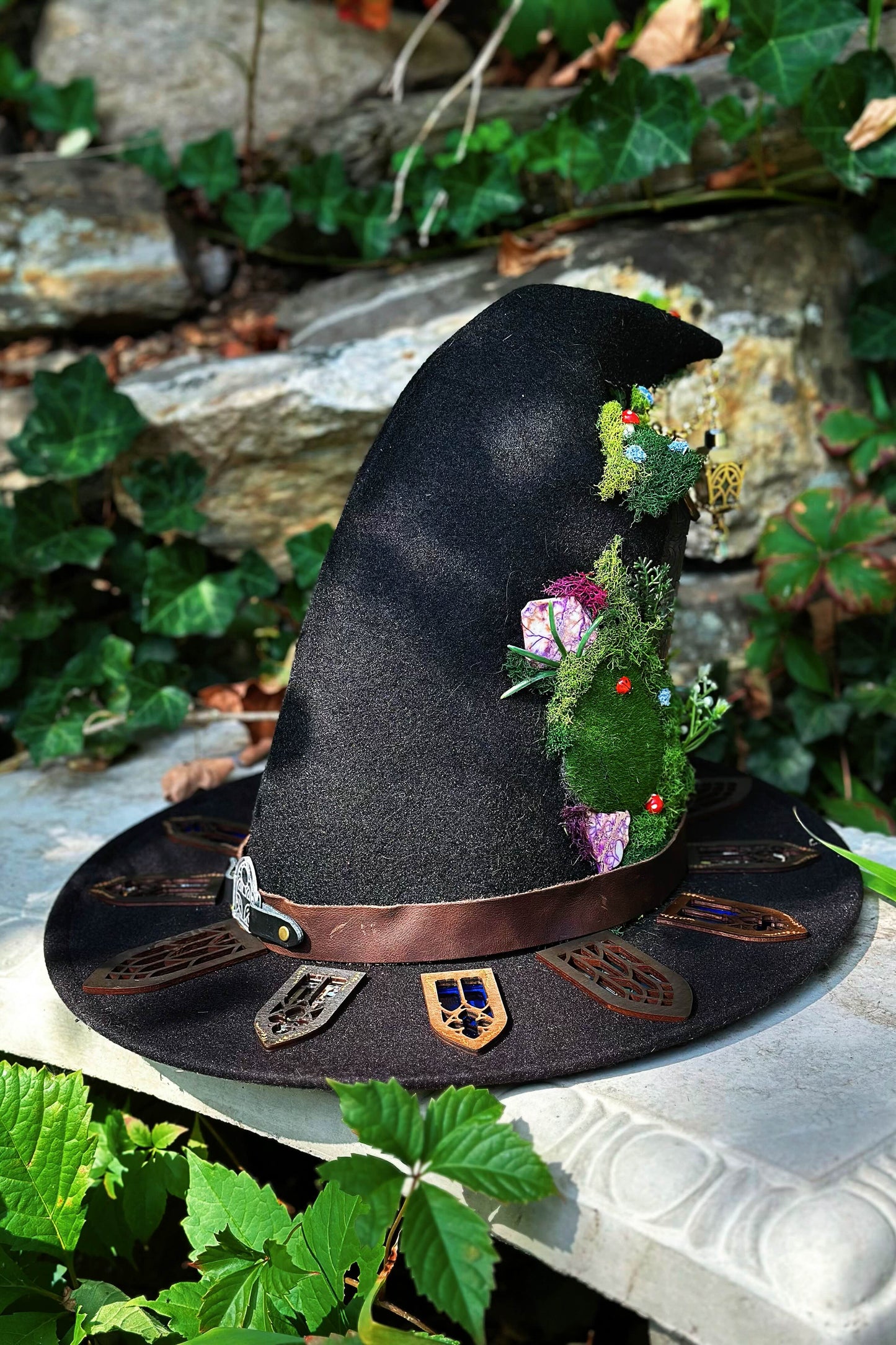 "Witch of the Fae Folk" - OOAK Witch Hat