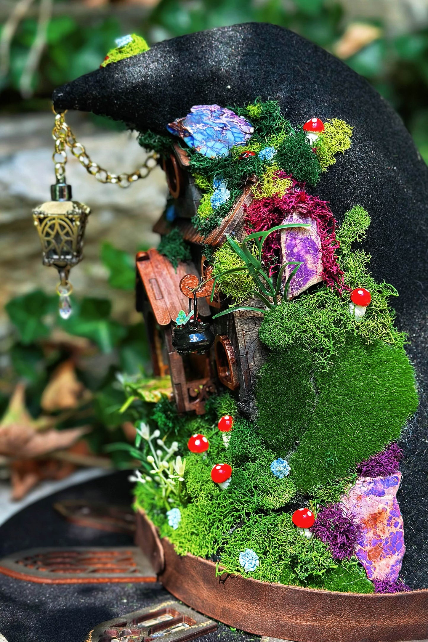 "Witch of the Fae Folk" - OOAK Witch Hat