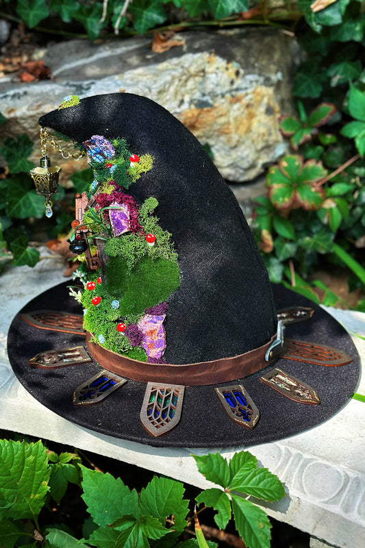 "Witch of the Fae Folk" - OOAK Witch Hat