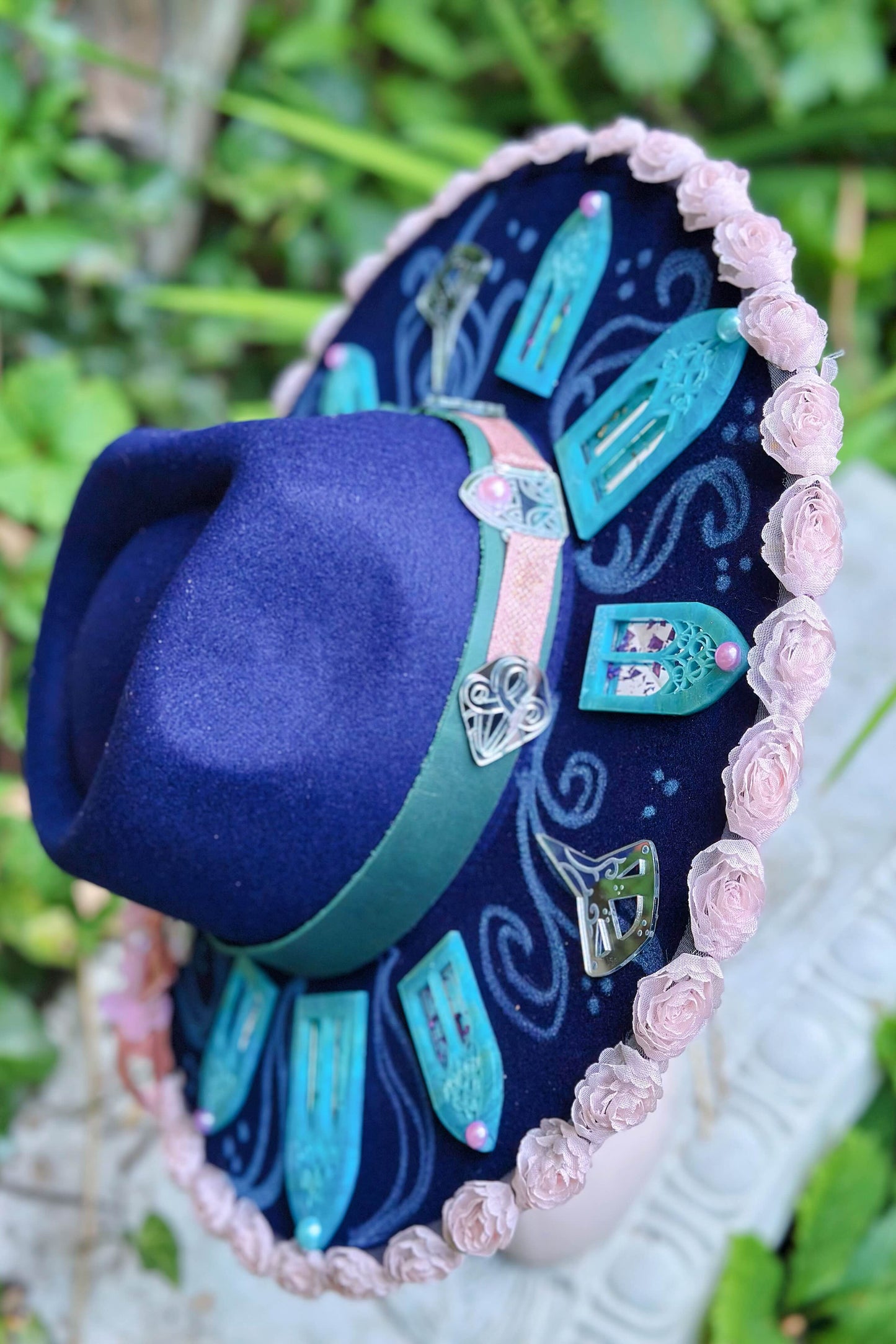 "The Little Saphire's Sketchbook" - OOAK Halo Hat