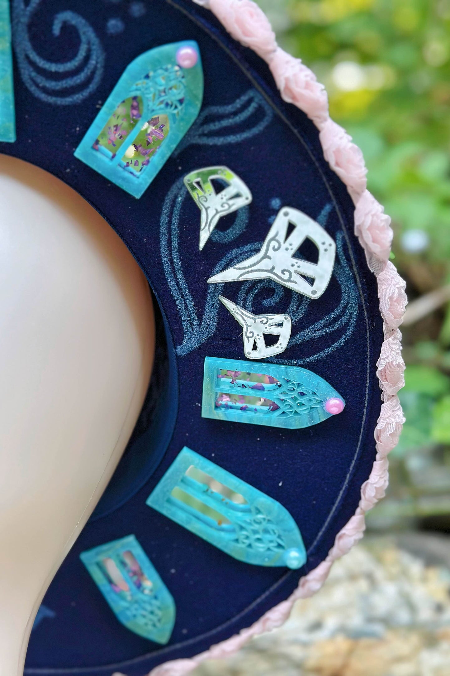 "The Little Saphire's Sketchbook" - OOAK Halo Hat