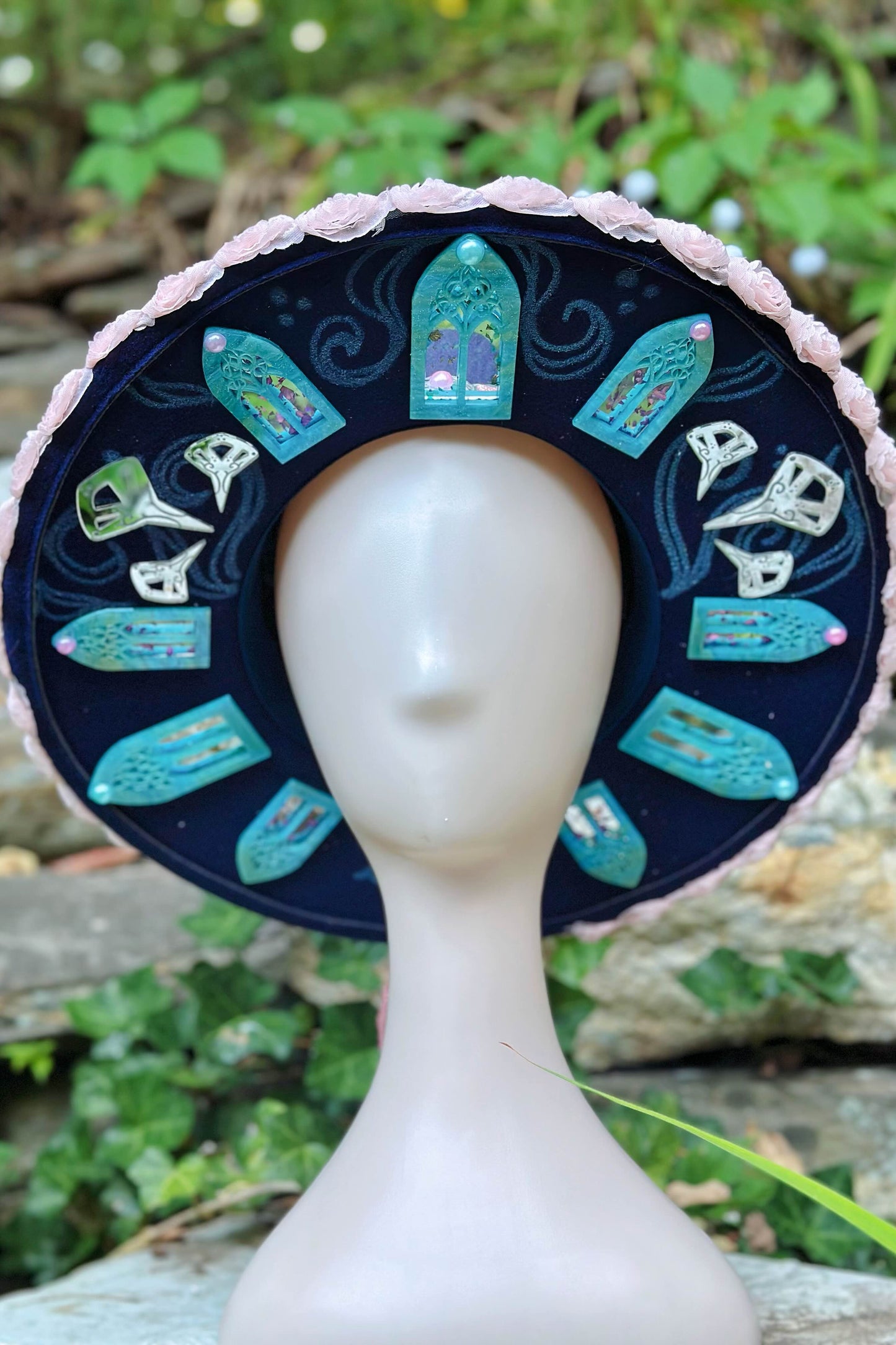"The Little Saphire's Sketchbook" - OOAK Halo Hat