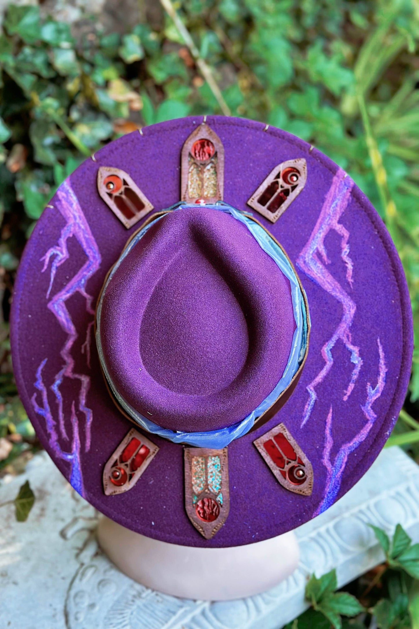"The Witch of the Red Moon" - OOAK Halo Hat