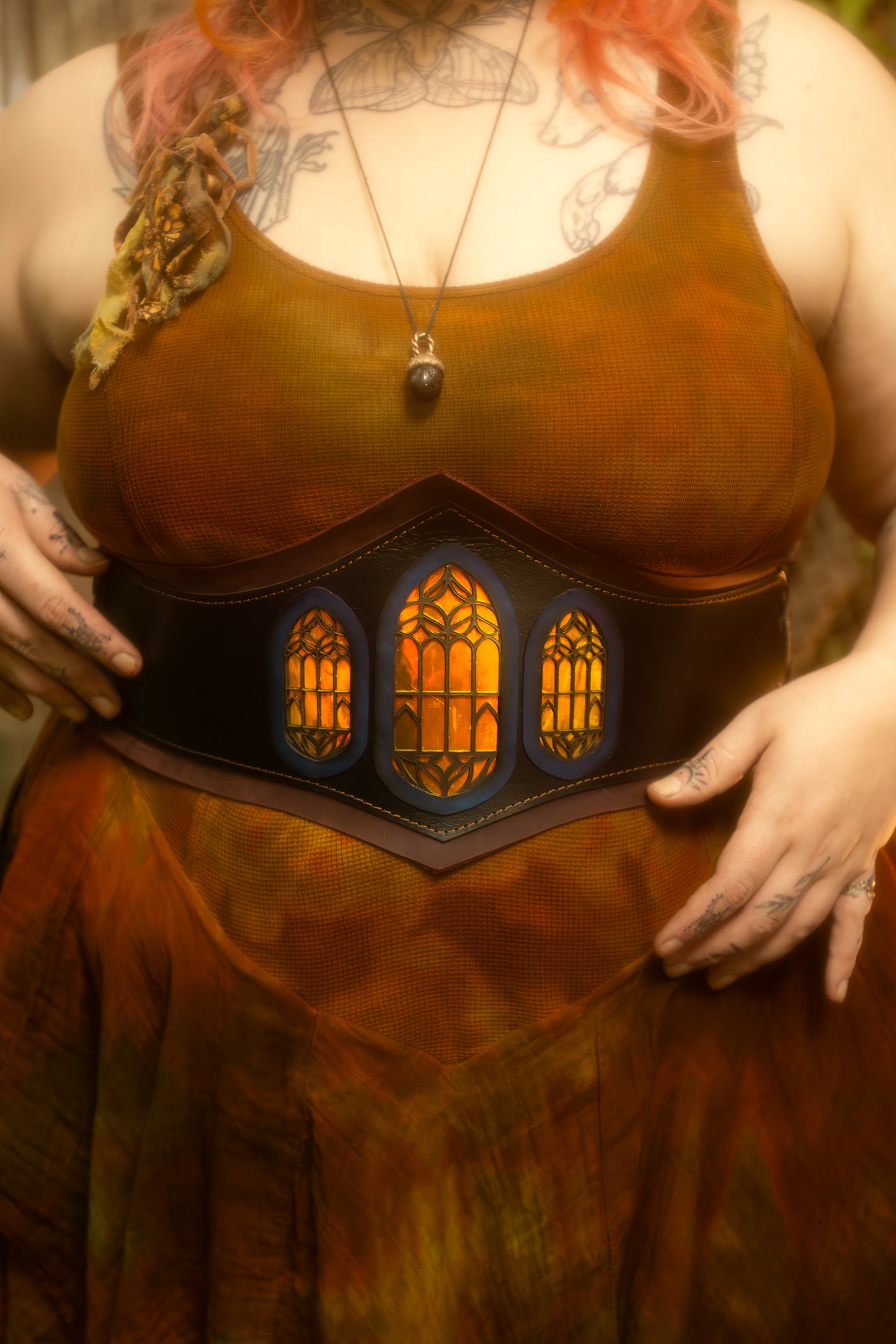 “Master of the Dice" - OOAK Corset Belt - Size LARGE