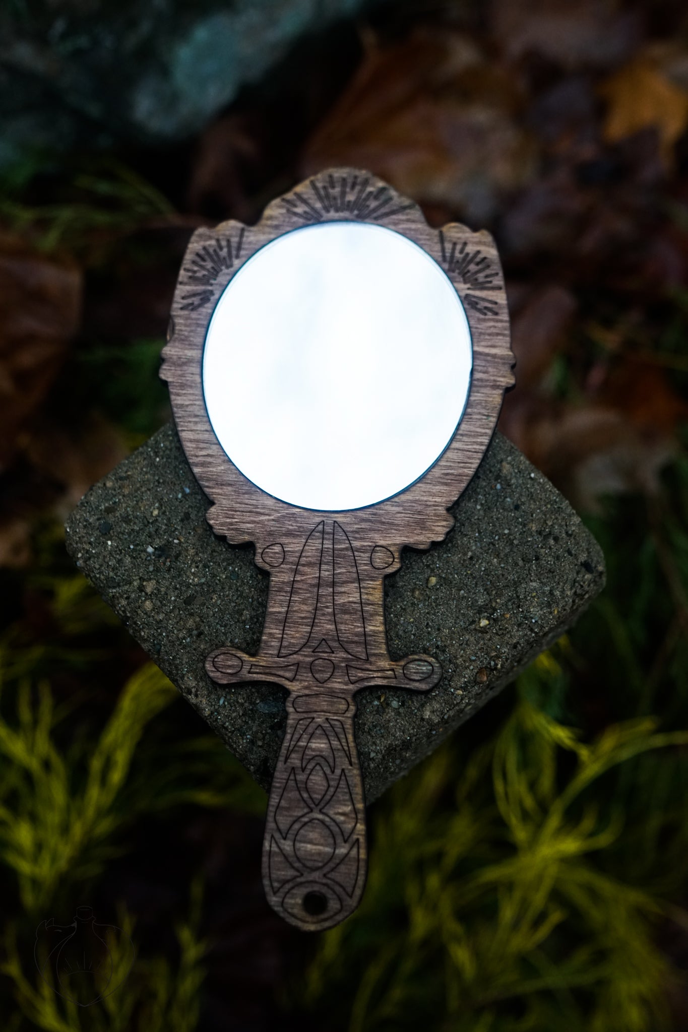"Divinely Beautiful" and "Beautifully Divine" - Silverbell Hand Mirror