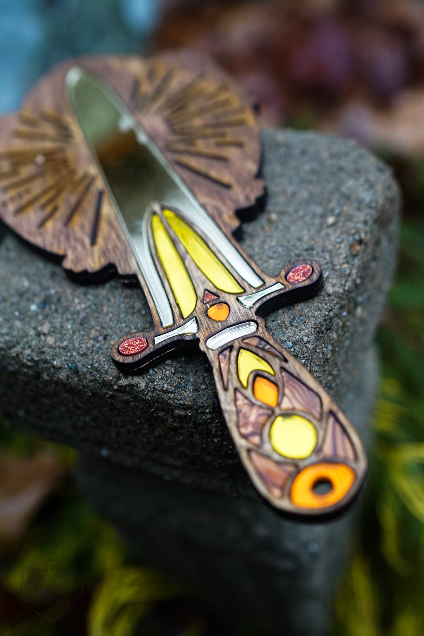 "Divinely Beautiful" and "Beautifully Divine" - Silverbell Hand Mirror