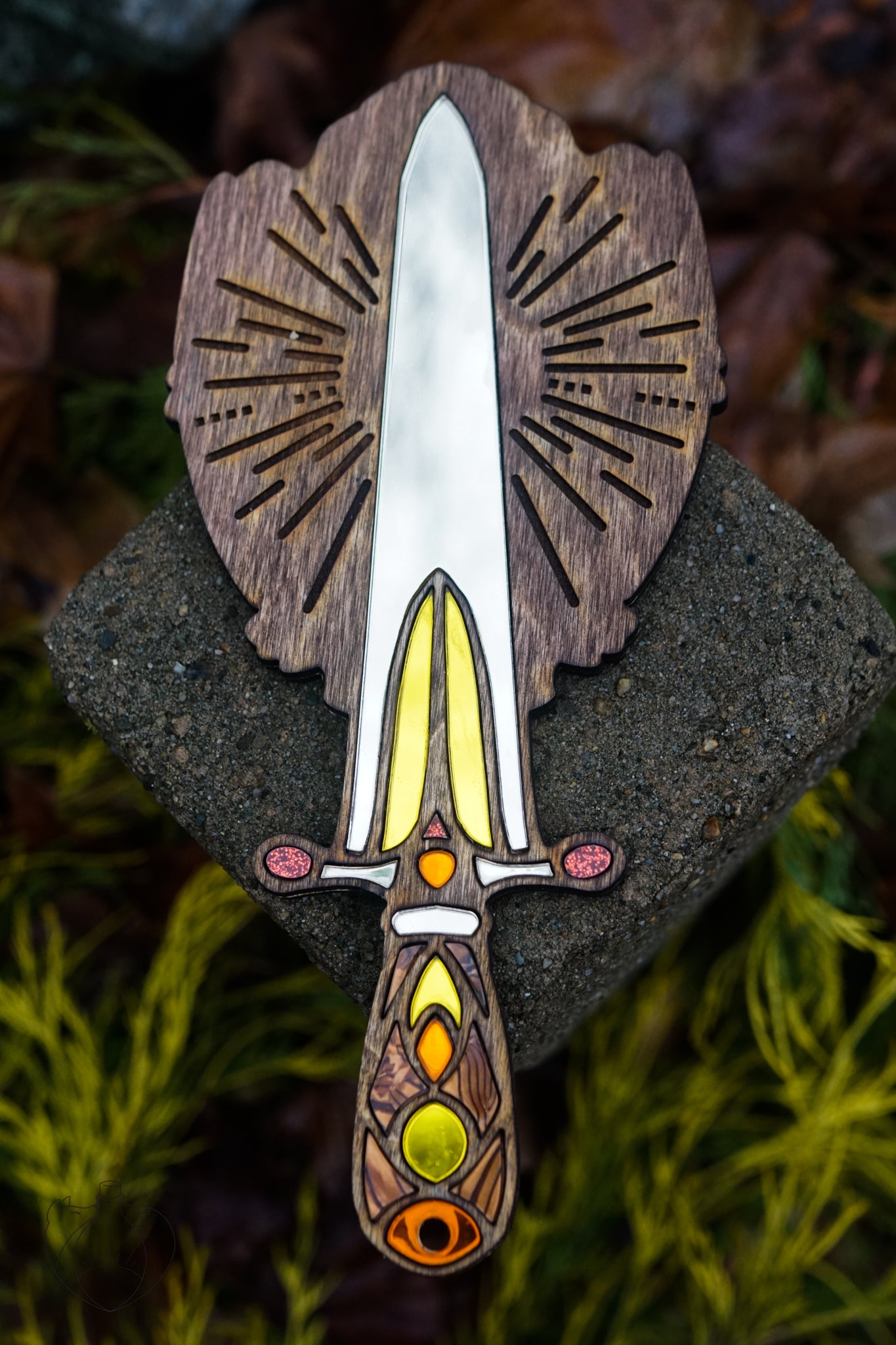"Divinely Beautiful" and "Beautifully Divine" - Silverbell Hand Mirror