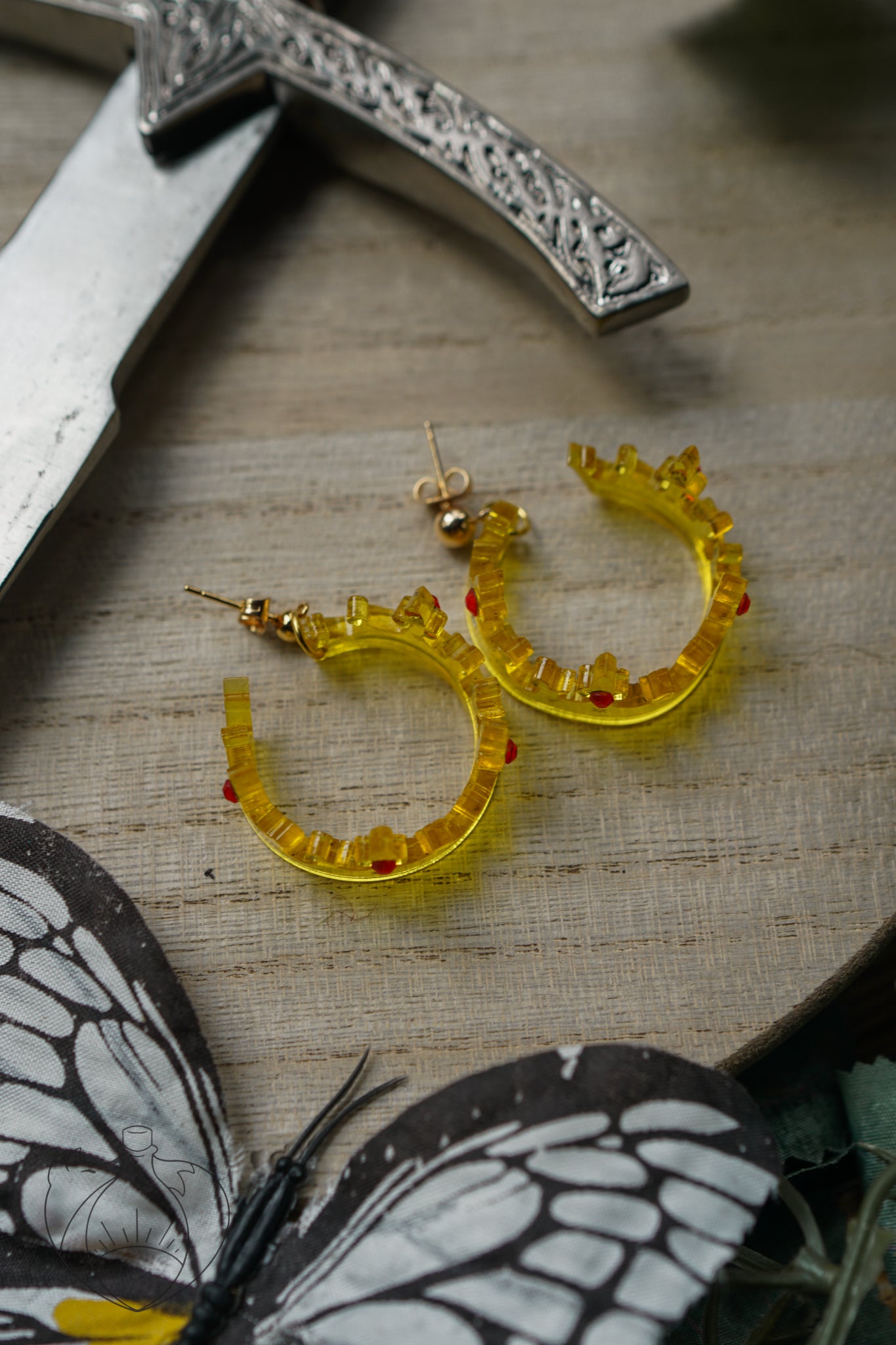 Once and Future Crown Earrings