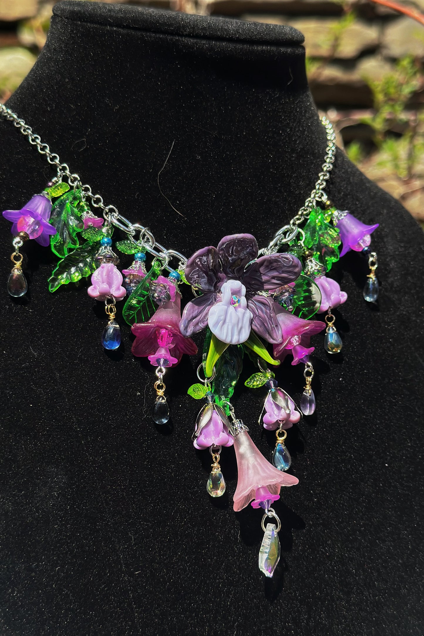 Lavender Dreamer - Flower Fairy Mantle Necklace