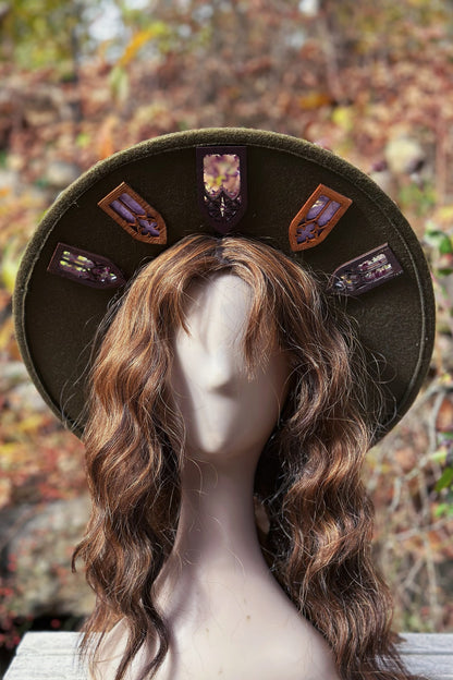 "Harvest Song" - OOAK Halo Hat