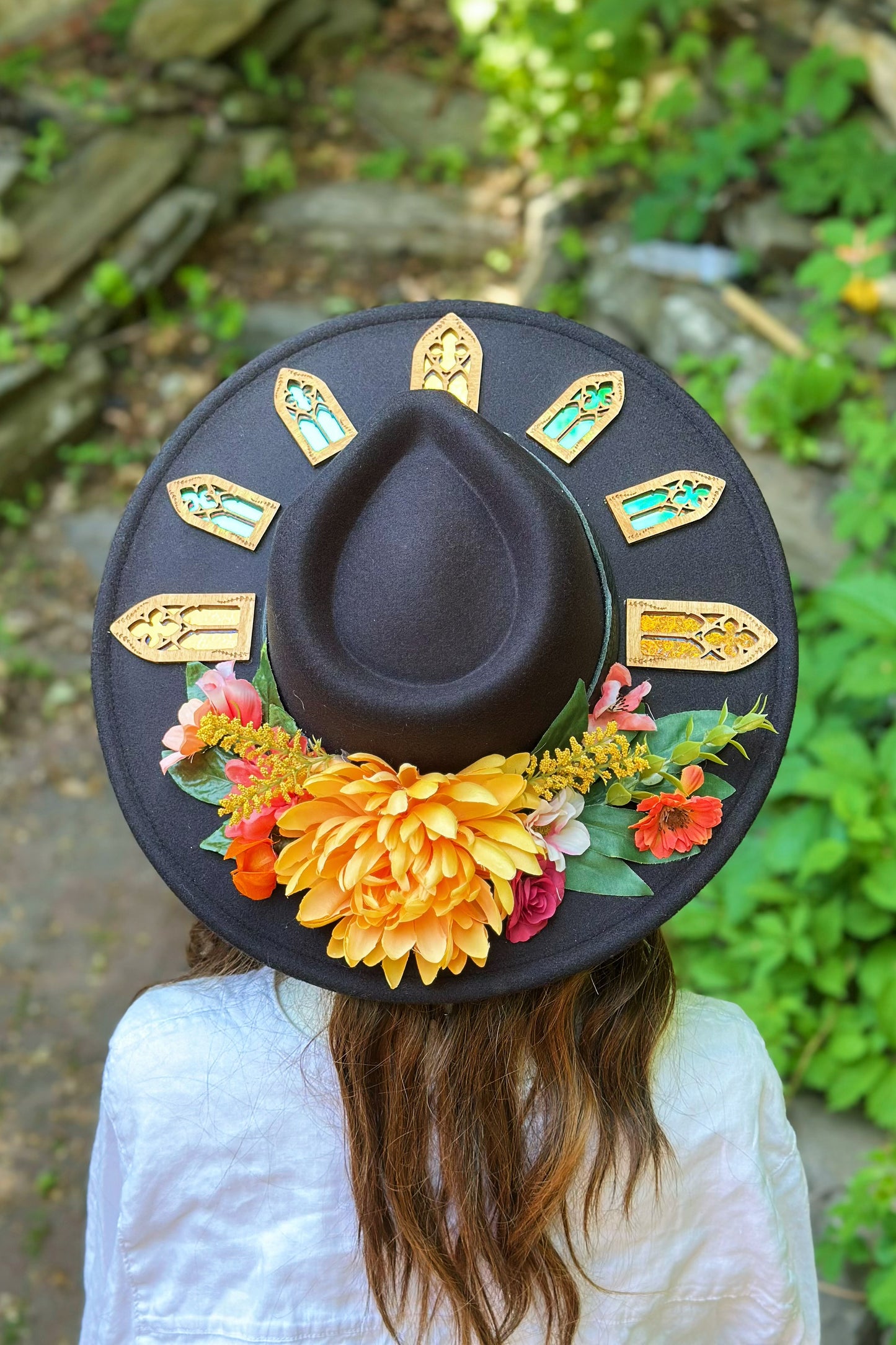 "Harvest Dreams" - OOAK Halo Hat