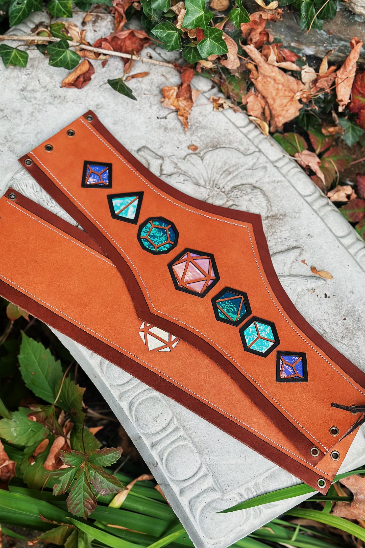 “Master of the Dice" - OOAK Corset Belt - Size LARGE