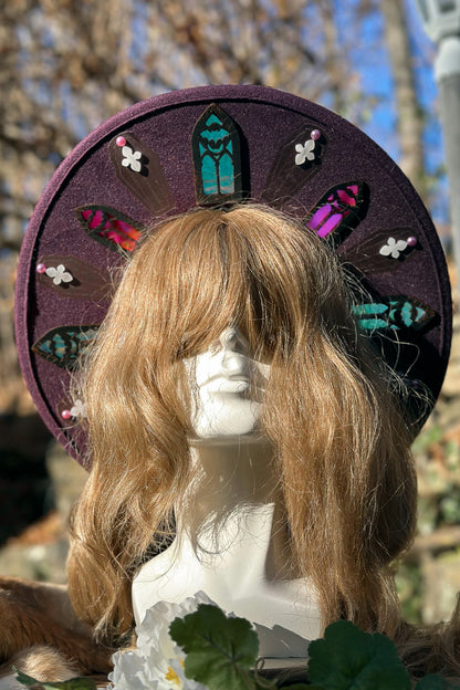 "Grave Robber's Bounty" - OOAK Stained Halo Hat