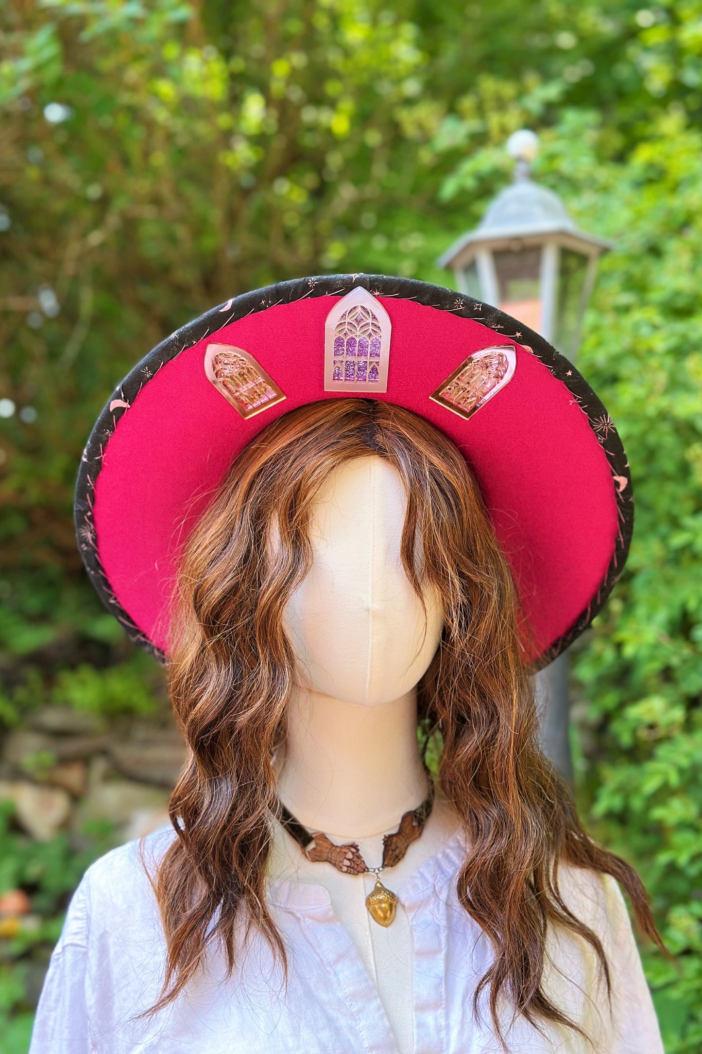 "Pink Potion Maker" - OOAK Magician Halo Hat