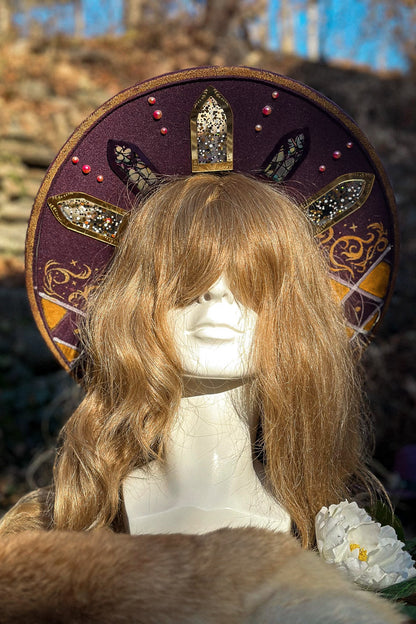 "The Jester's Jubilee" - OOAK Stained Halo Hat