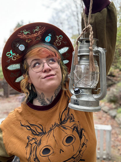 Light in the Lantern - Stained Halo Hat