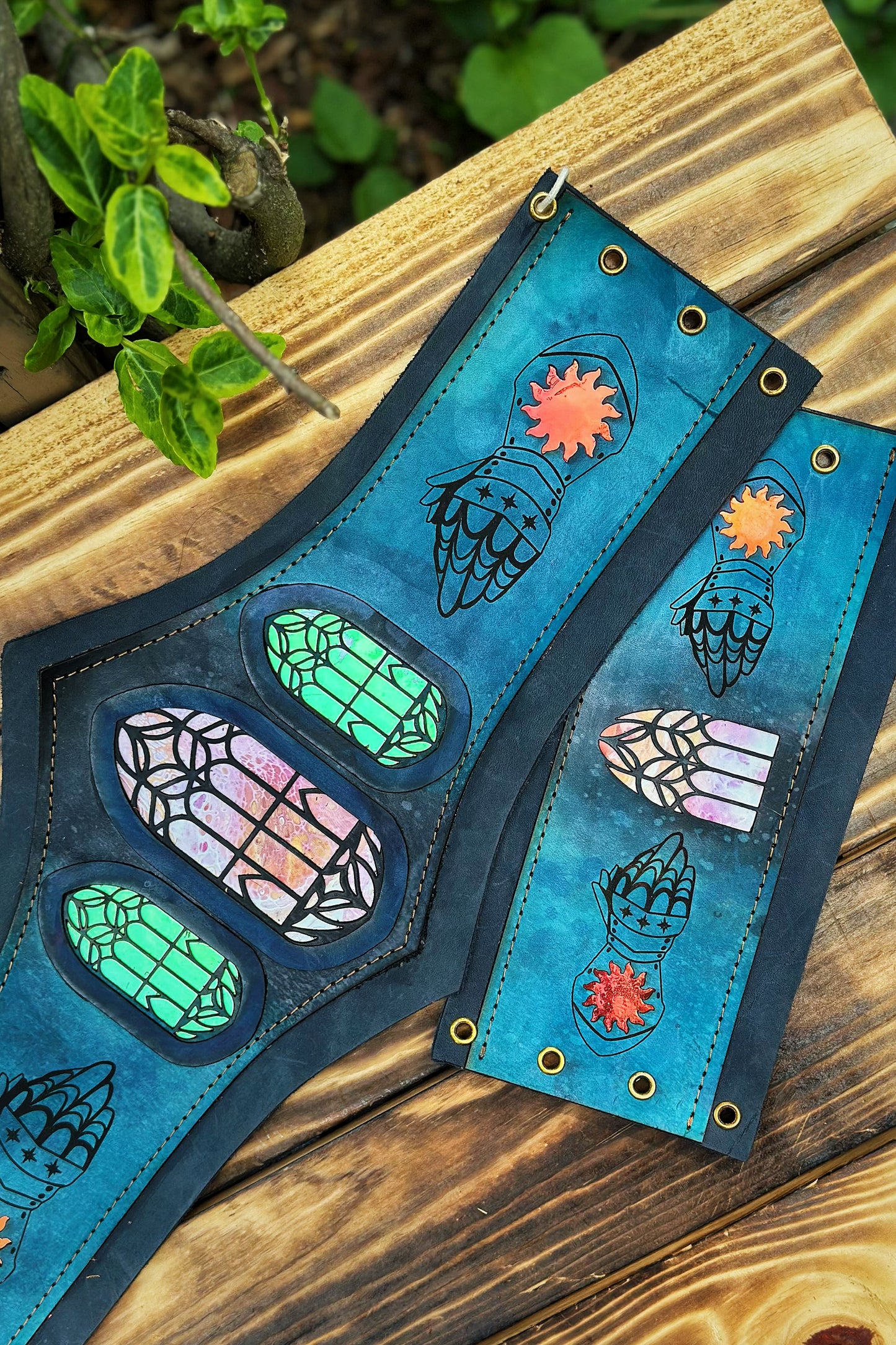 "Knight of the Skies" - OOAK Corset Belt - Size Small