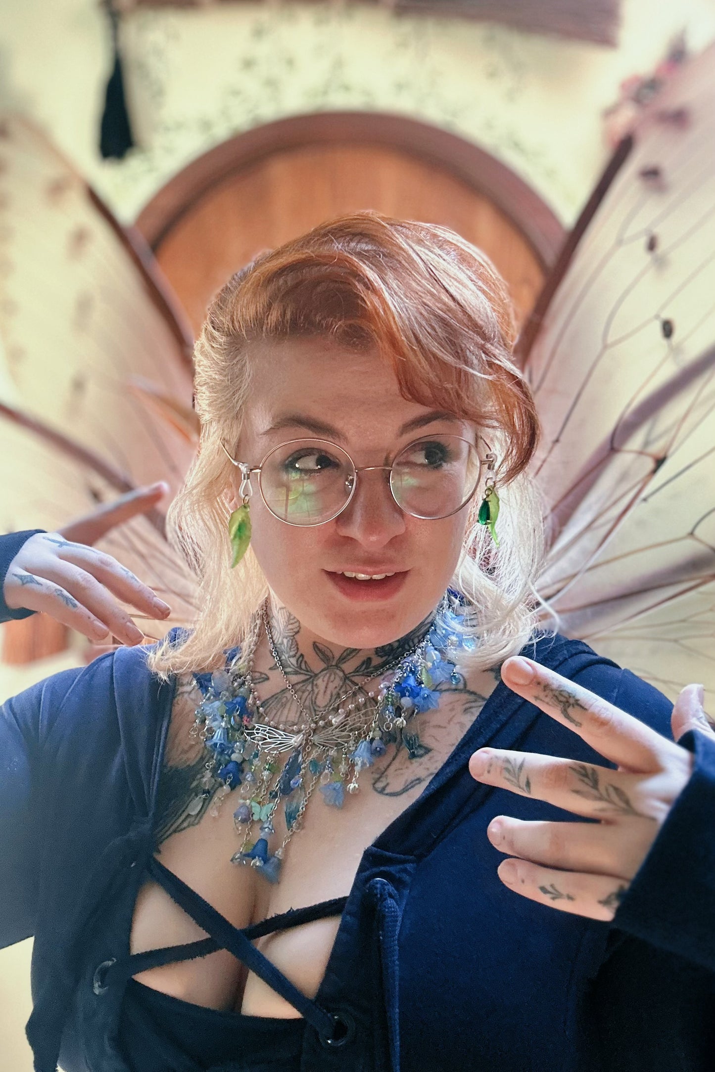 Fairy Wing Queen - Flower Fairy Mantle Necklace
