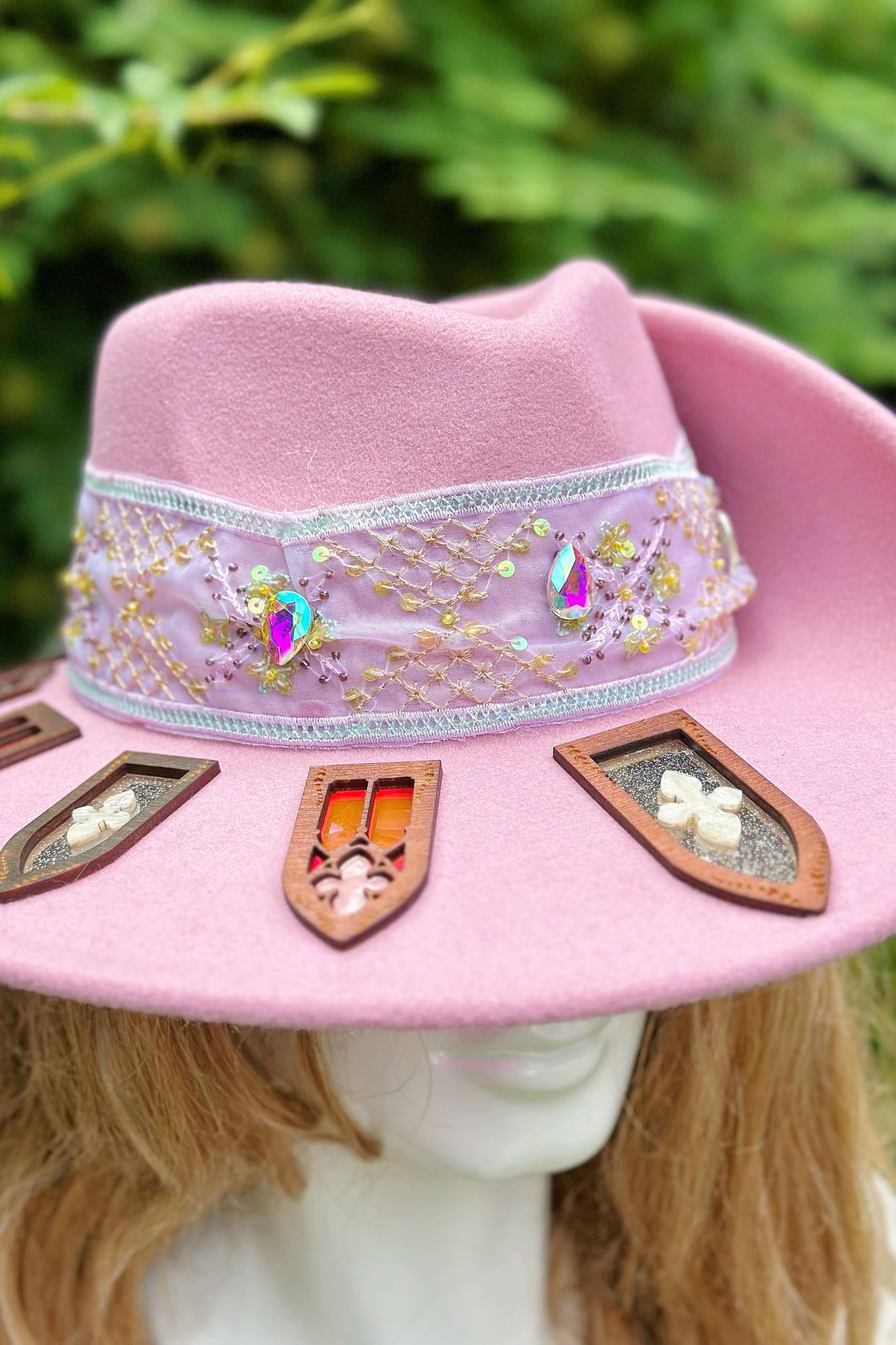 "Hi Captain Barbie!" - OOAK Pirate Halo Hat