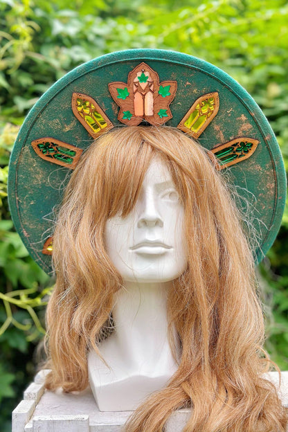 "The Green Man" - OOAK Halo Hat