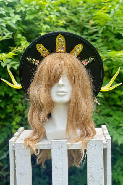 "Midnight Stag" - OOAK Halo Hat