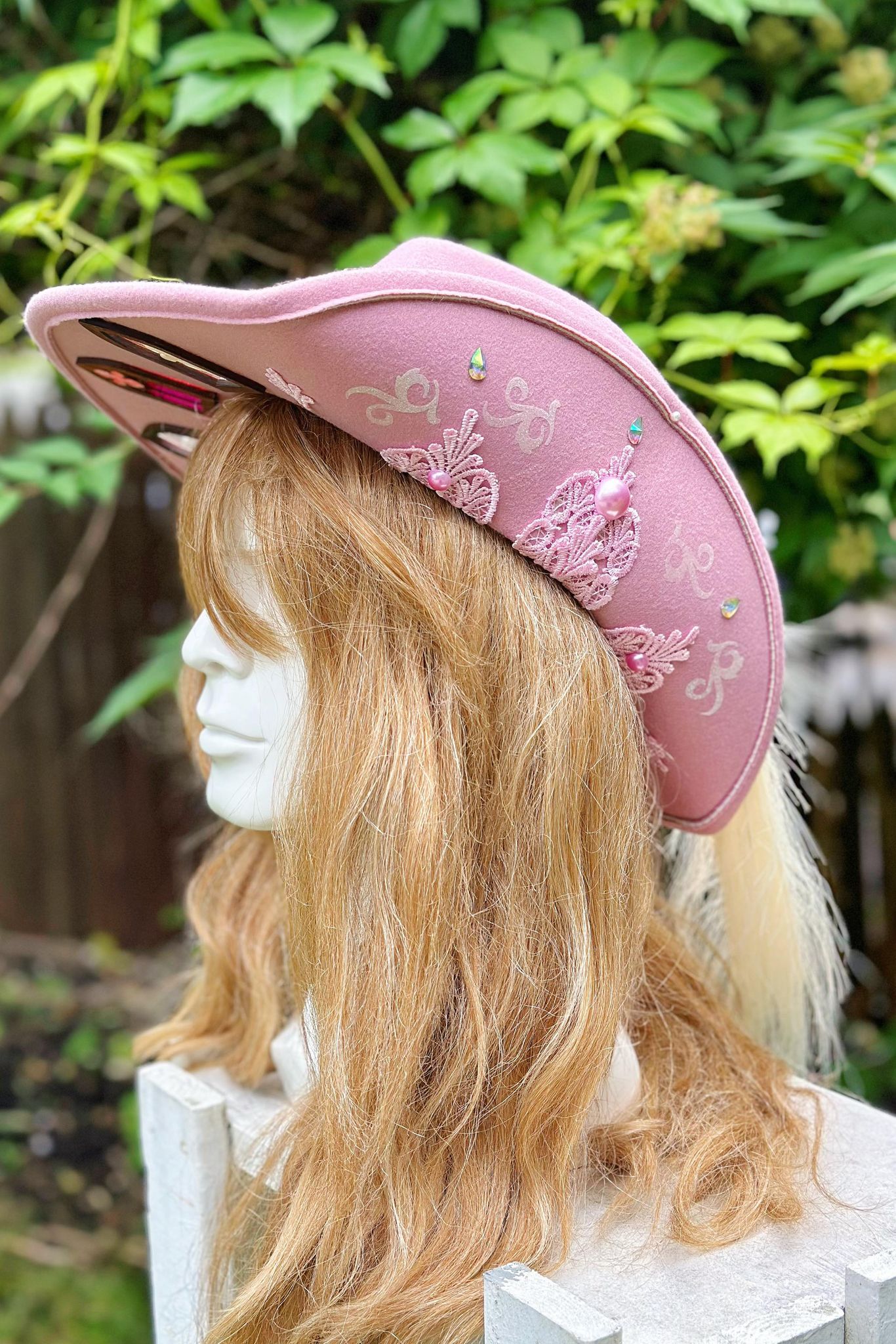 "Hi Captain Barbie!" - OOAK Pirate Halo Hat