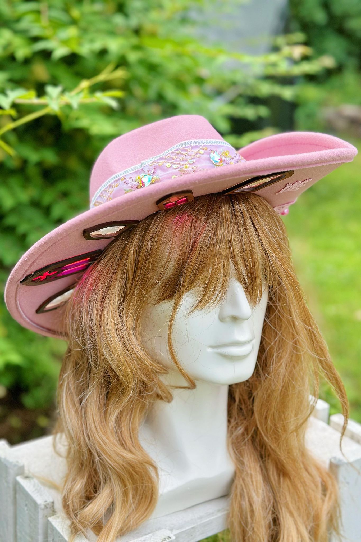 "Hi Captain Barbie!" - OOAK Pirate Halo Hat