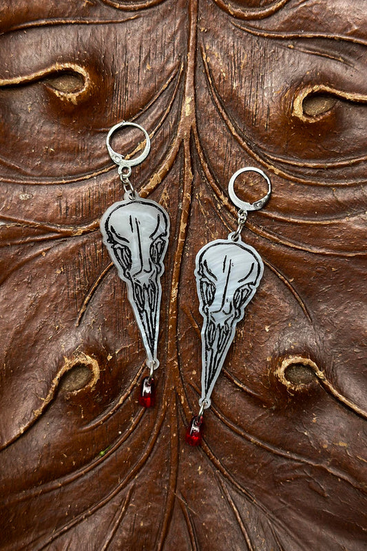 Corvid's Death Call Earrings
