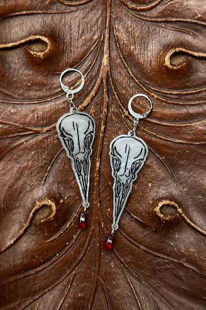 Corvid's Death Call Earrings