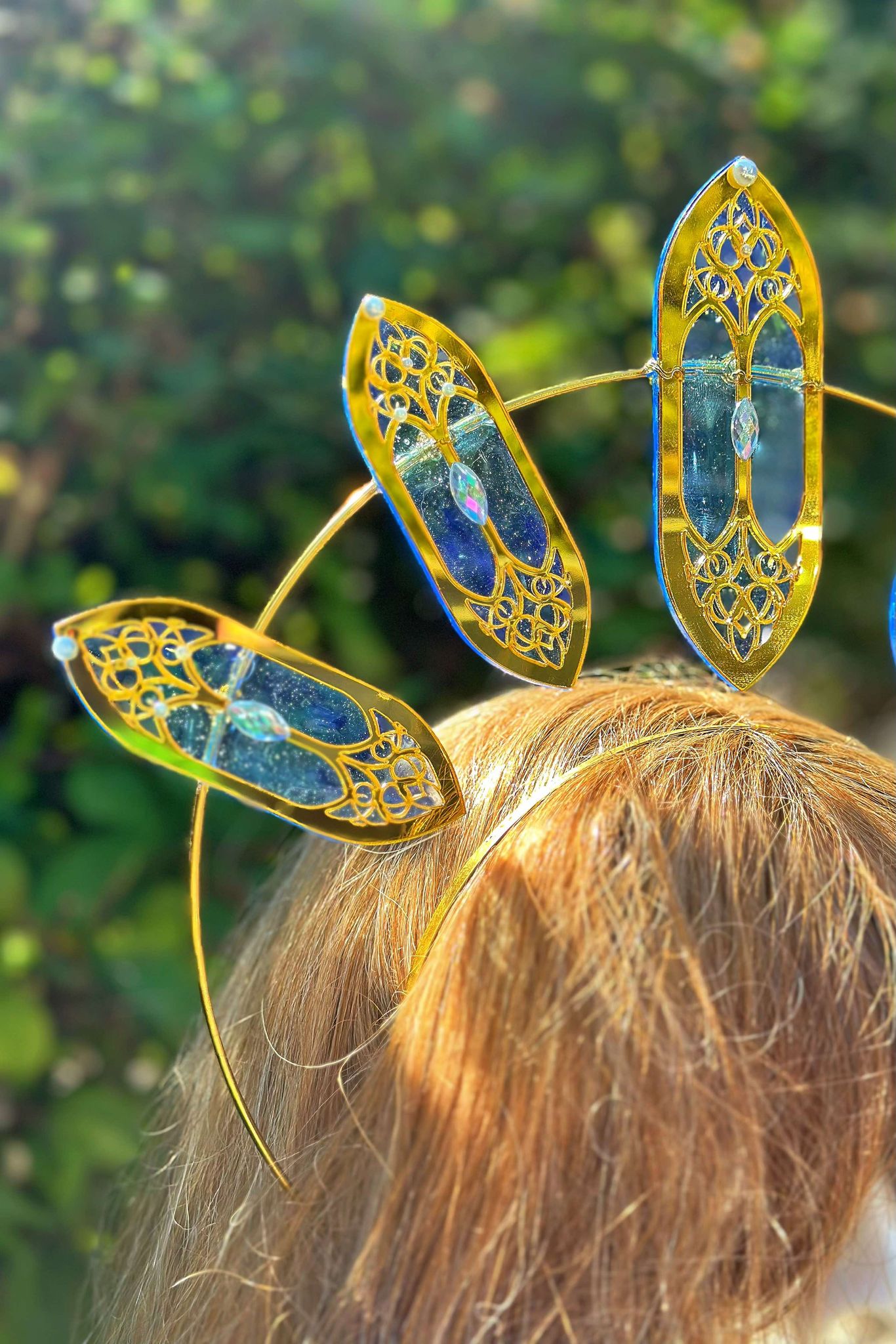 Serenity of the Skies - OOAK Stained Halo Crown