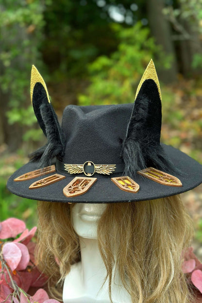 "The Howls of Anubis" OOAK Halo Hat