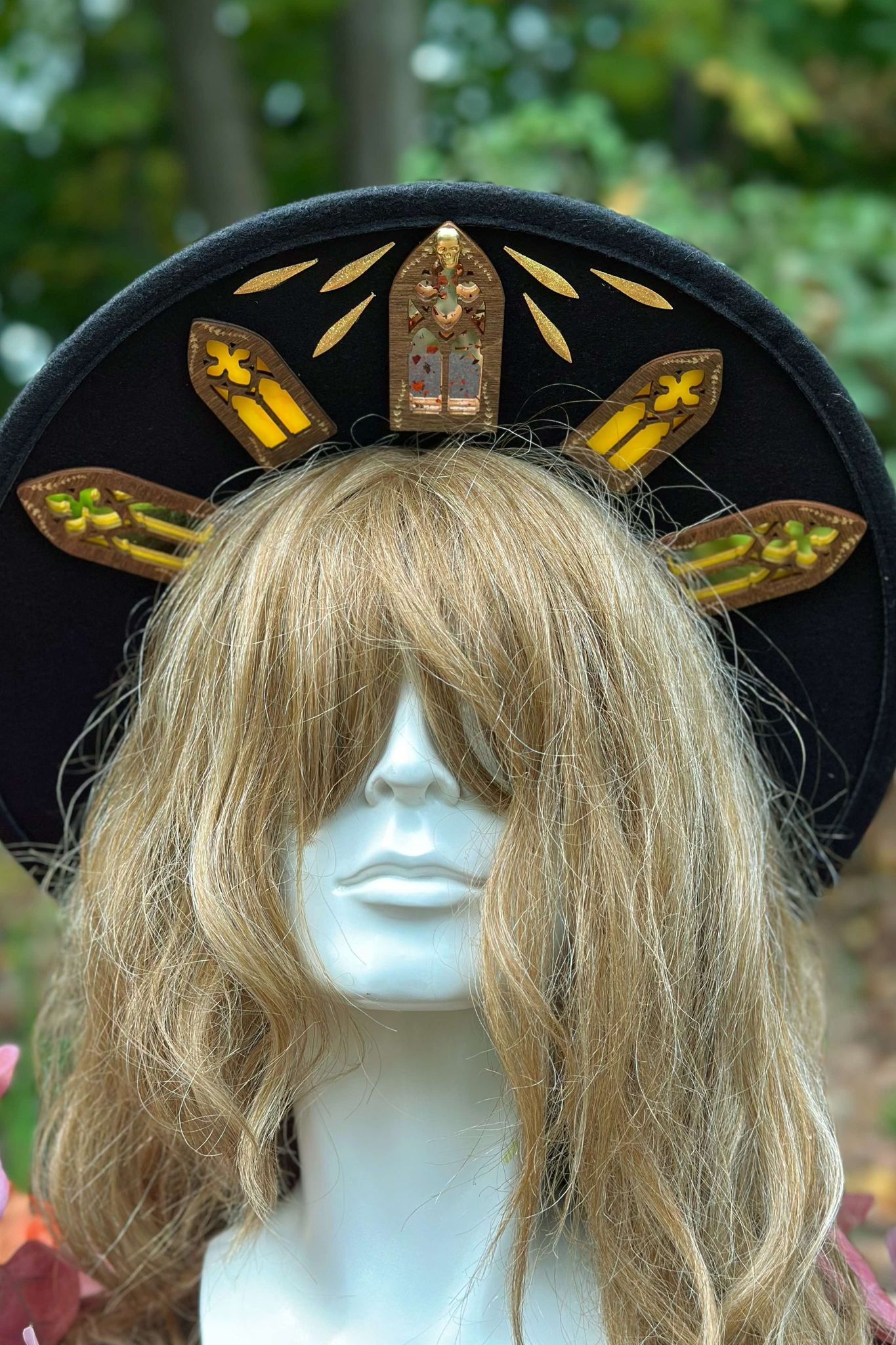 "The Howls of Anubis" OOAK Halo Hat