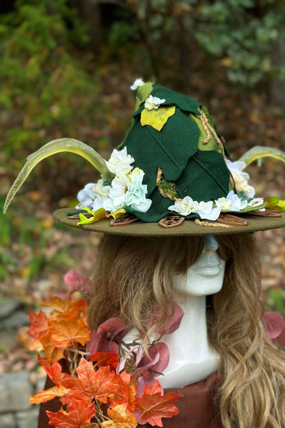 "The Greenman's Stag" OOAK Halo Hat