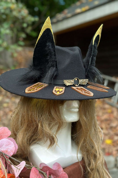 "The Howls of Anubis" OOAK Halo Hat