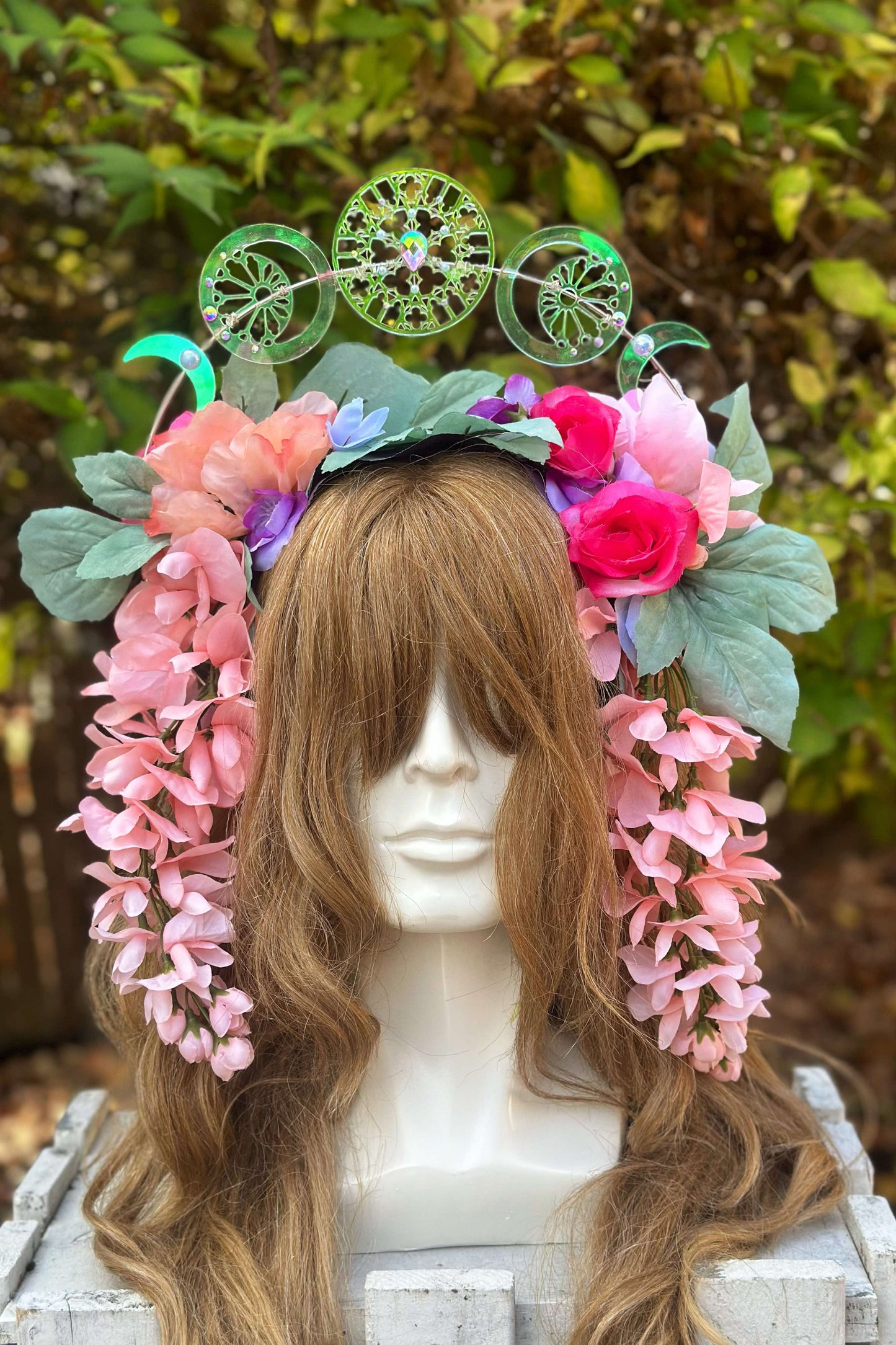 Celestial Gardens - OOAK Stained Halo Crown