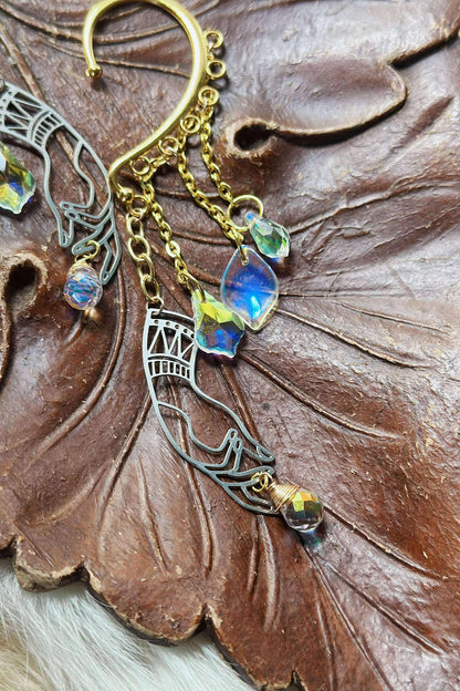 "Crystal Tears" - OOAK Ear Cuff