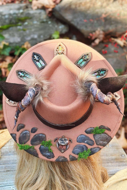 "Ludo's Lament" - OOAK Stained Halo Hat